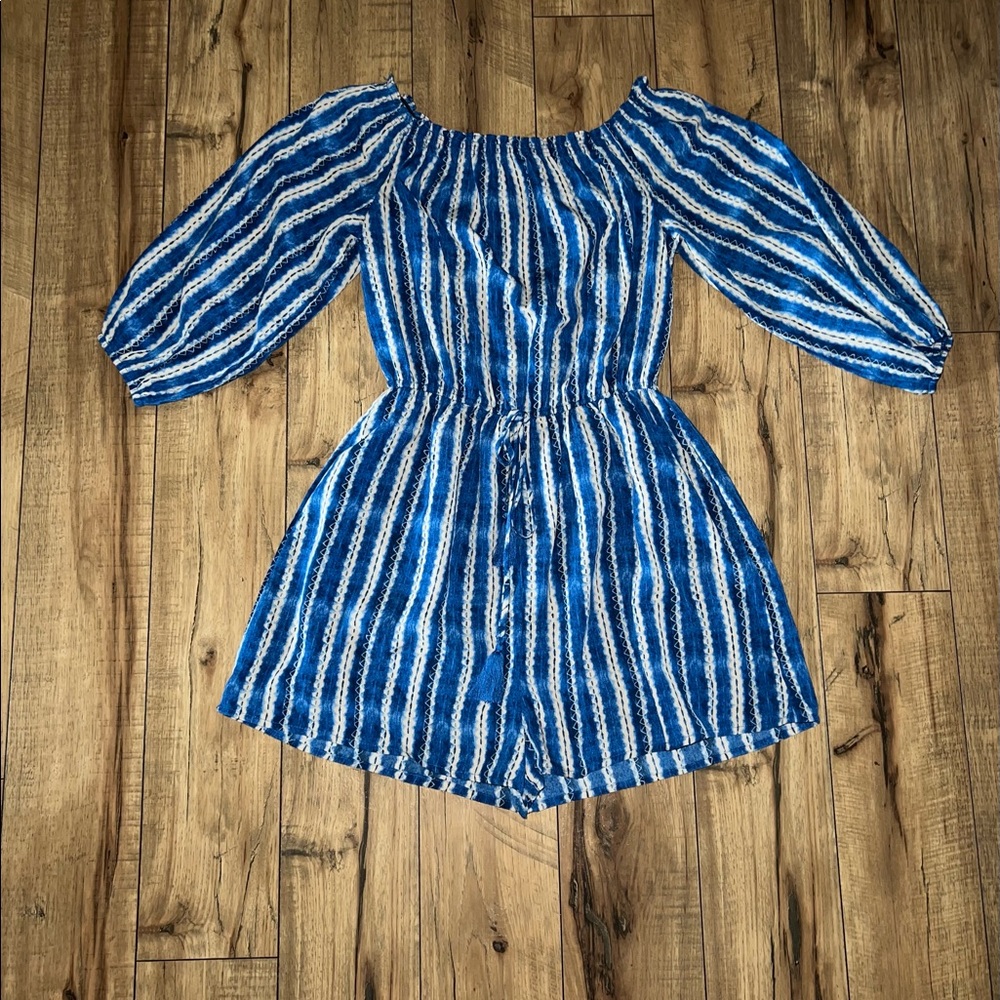 striped romper